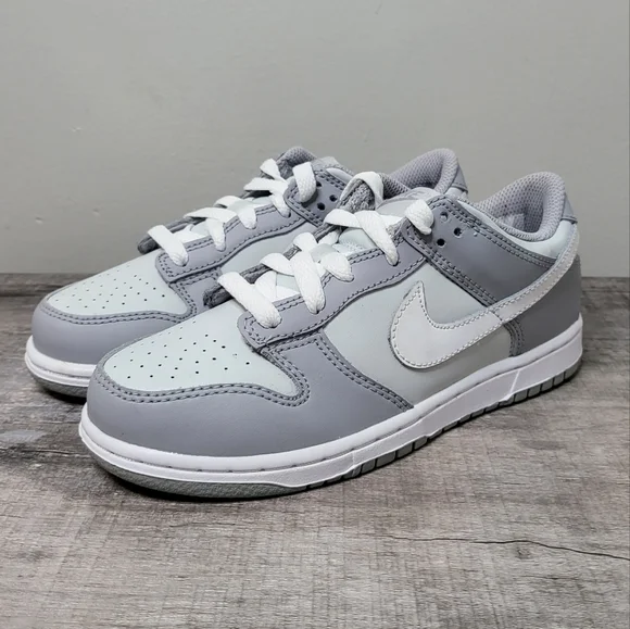 NEW Kids (PS) Nike Dunk Low Two-Toned Grey - DH9756-001 - Picture 2 of 11